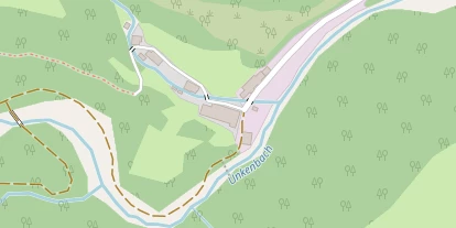 Mountainbike-Hotel auf Satellitenbild