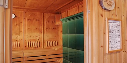 Mountainbike Urlaub - Sauna - Schweiz - Alpensauna mit finnischer Sauna, Bio Sauna, Dampfbad und Infrarot Kabine - Hotel Crystal Engelberg