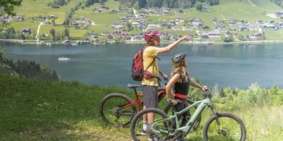 Mountainbike Urlaub - geführte MTB-Touren - Radau (St. Wolfgang im Salzkammergut) - Mountainbike mit Panoramablick am Grundlsee - Narzissendorf Zloam