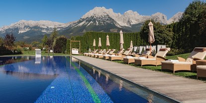 Mountainbike Urlaub - Pools: Außenpool beheizt - Tirol - Outdoor-Bereich  - Sporthotel Ellmau