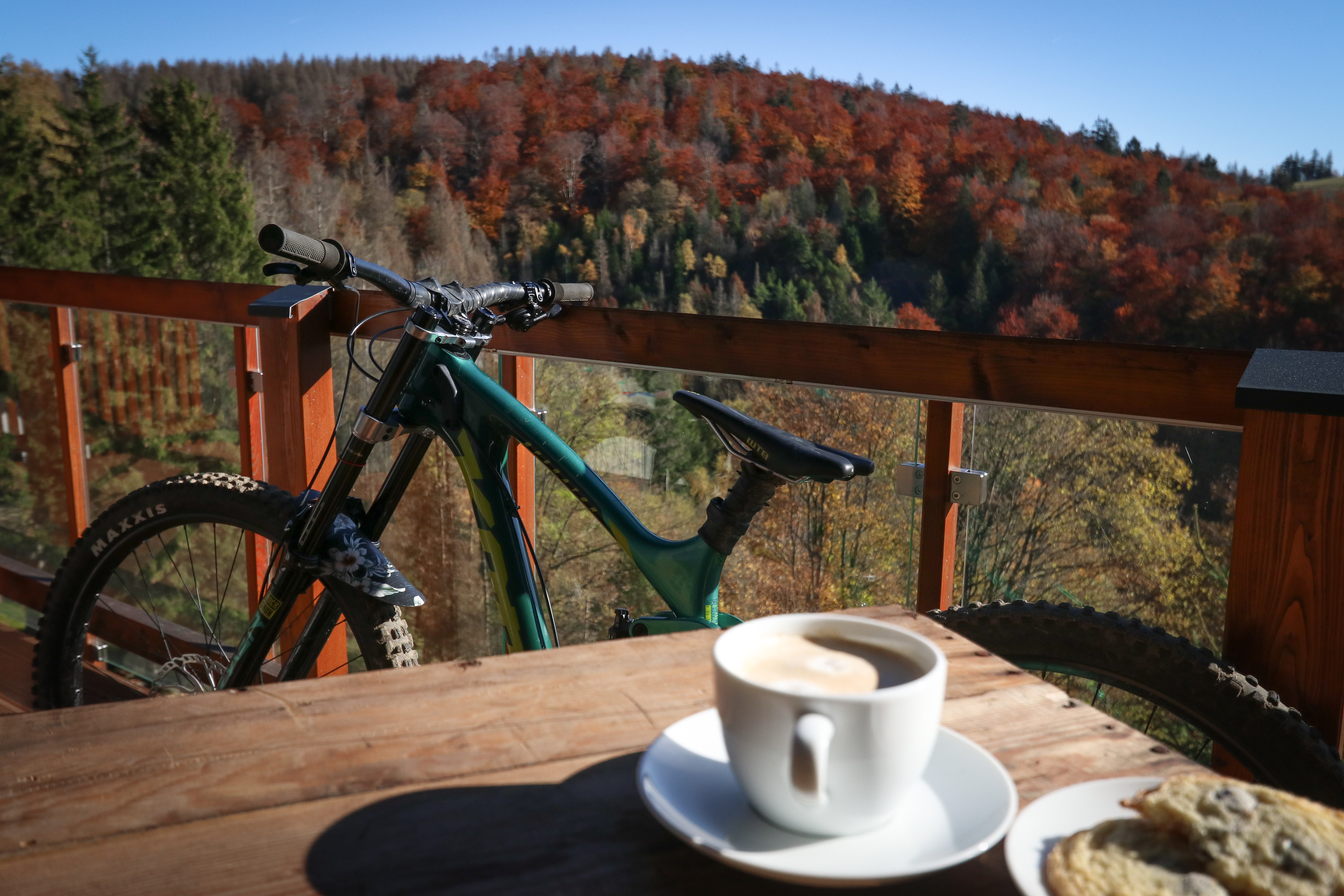 Mountainbikehotel - Bergblick vom Balkon - Harz-BnB Werkmeister