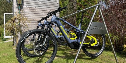 Mountainbike Urlaub - Pools: Infinity Pool - E - Bike Verleih mit Carbon Fullys 
Tagespreis € 59,--  - Hotel Annelies
