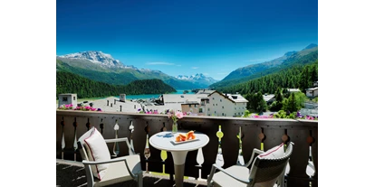 Mountainbike Urlaub - Hotel-Schwerpunkt: Mountainbike & Klettern - Silvaplana-Surlej - Terrasse - Giardino Bed & Breakfast
