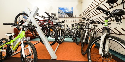Mountainbike Urlaub - kostenloser Verleih von GPS Geräten - Mountainbike-Garage - Hartweger' Hotel in Weißenbach bei Schladming