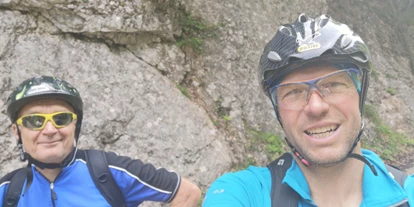 Mountainbike Urlaub - geführte MTB-Touren - Radau (St. Wolfgang im Salzkammergut) - Unser Chef Franz und Quide Erwin - Kirchenwirt Sport und Wanderhotel 
