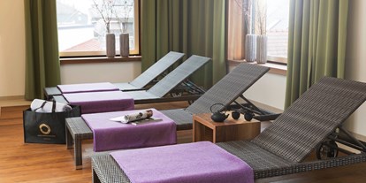 Mountainbike Urlaub - Massagen - Kleinsölk - Ruheraum im SPA Bereich über den Dächern von Schladming. - Stadthotel Brunner
