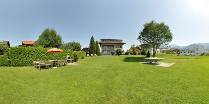 Mountainbike Urlaub - Tassach - Villa Karglhof - Garten - Ferienwohnungen und Seebungalows am Faaker See - Karglhof OG