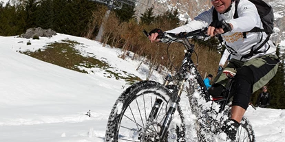 Mountainbike Urlaub - geführte MTB-Touren - Wildmoos - Biken im Schnee - Sporthotel Schönruh
