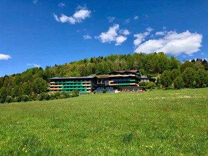 Mountainbike Urlaub - Pools: Innenpool - Sommeransicht - natura Hotel Bodenmais