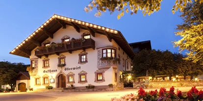 Mountainbike Urlaub - Parkplatz: gebührenpflichtig beim Hotel - Hollersbach im Pinzgau - 4-Stern Hotel und traditionelles Gasthaus mit urigen Stuben und Gastgarten - Landhotel zum Oberwirt