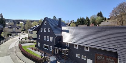 Mountainbike Urlaub - Elektrolytgetränke - Arnsberg - Aussicht vom Balkon Ferienwohnung - Hotel-Garni*** Zur alten Post