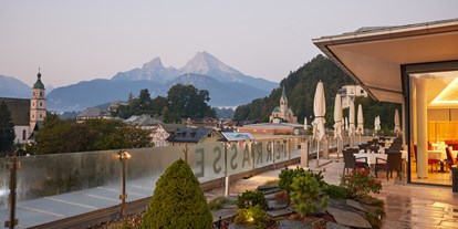 Mountainbike Urlaub - Massagen - Lämmerbach - Panorama Terrasse - Hotel Edelweiss-Berchtesgaden