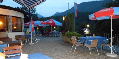 Mountainbike Urlaub - Biketransport: sonstige Transportmöglichkeiten - Radau (St. Wolfgang im Salzkammergut) - Terrasse - Alpensport-Hotel Seimler
