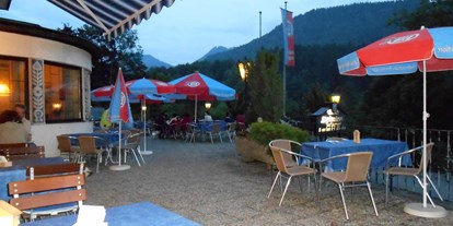 Mountainbike Urlaub - Biketransport: sonstige Transportmöglichkeiten - Aberg - Terrasse - Alpensport-Hotel Seimler