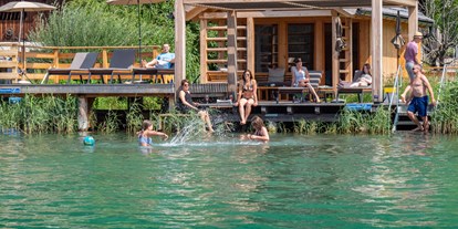 Mountainbike Urlaub - Sauna - Oberdrautal - Badesteg mit Badehaus. Ganz privat, nur für Ihre Gruppe. - Im Franzerl am Weissensee