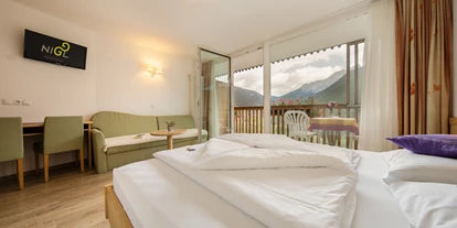 Mountainbike Urlaub - Umgebungsschwerpunkt: Berg - Meran - Panoramazimmer Almenrausch - Niggl easygoing Mounthotel