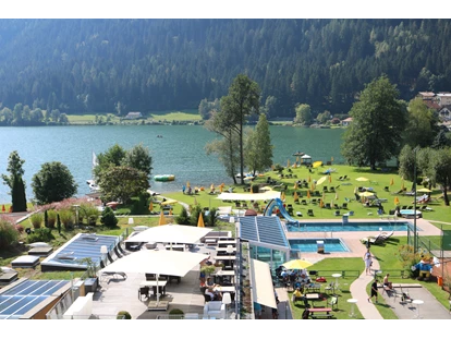 Mountainbike Urlaub - Pools: Innenpool - Wullroß - Blick vom Balkon  - Familien Sporthotel Brennseehof