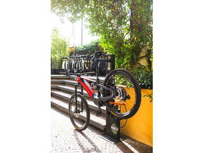 Mountainbike Urlaub - Bikeverleih beim Hotel: Zubehör - Bike service  - Hotel Santoni Freelosophy