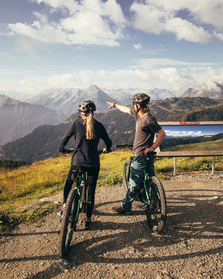ZillergrundRock Luxury Mountain Resort Trail Übersicht Biketour Penken
