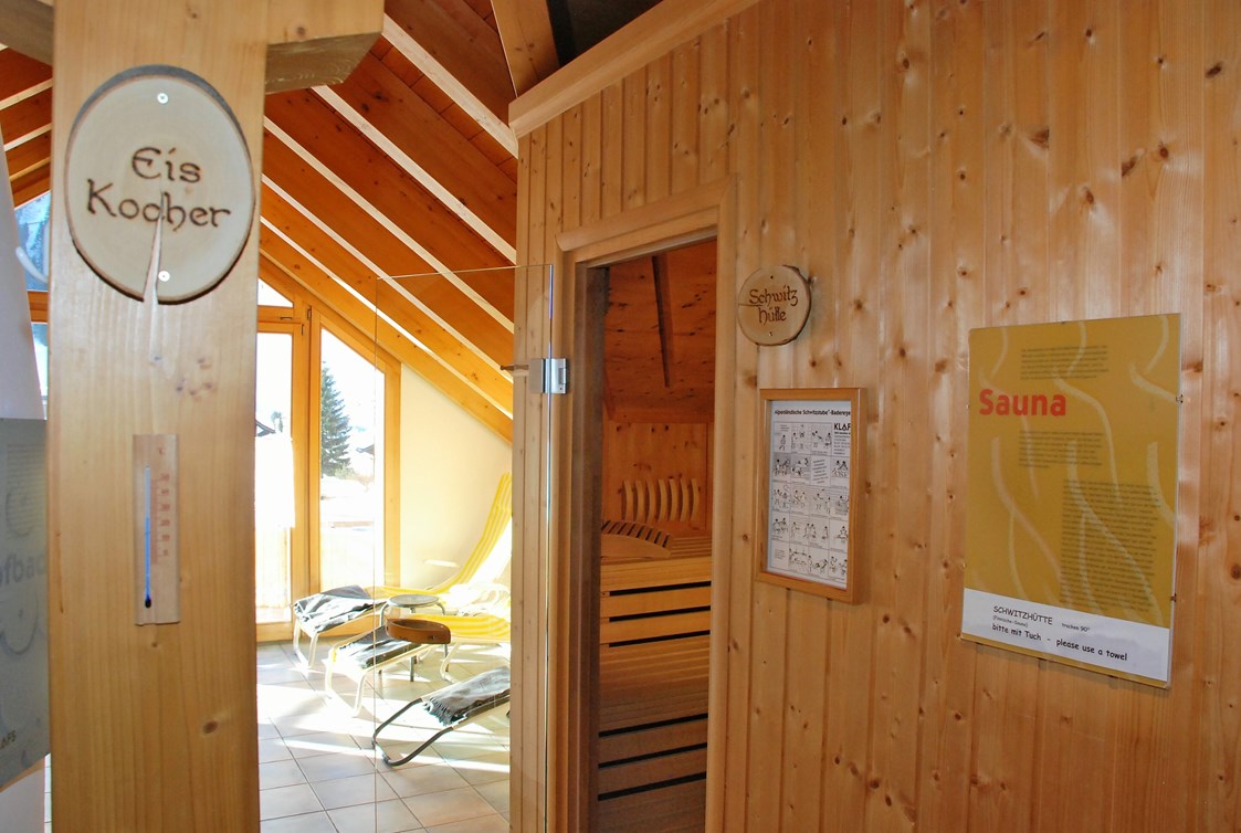 Mountainbikehotel: Alpensauna mit finnischer Sauna, Bio Sauna, Dampfbad und Infrarot Kabine - Hotel Crystal Engelberg
