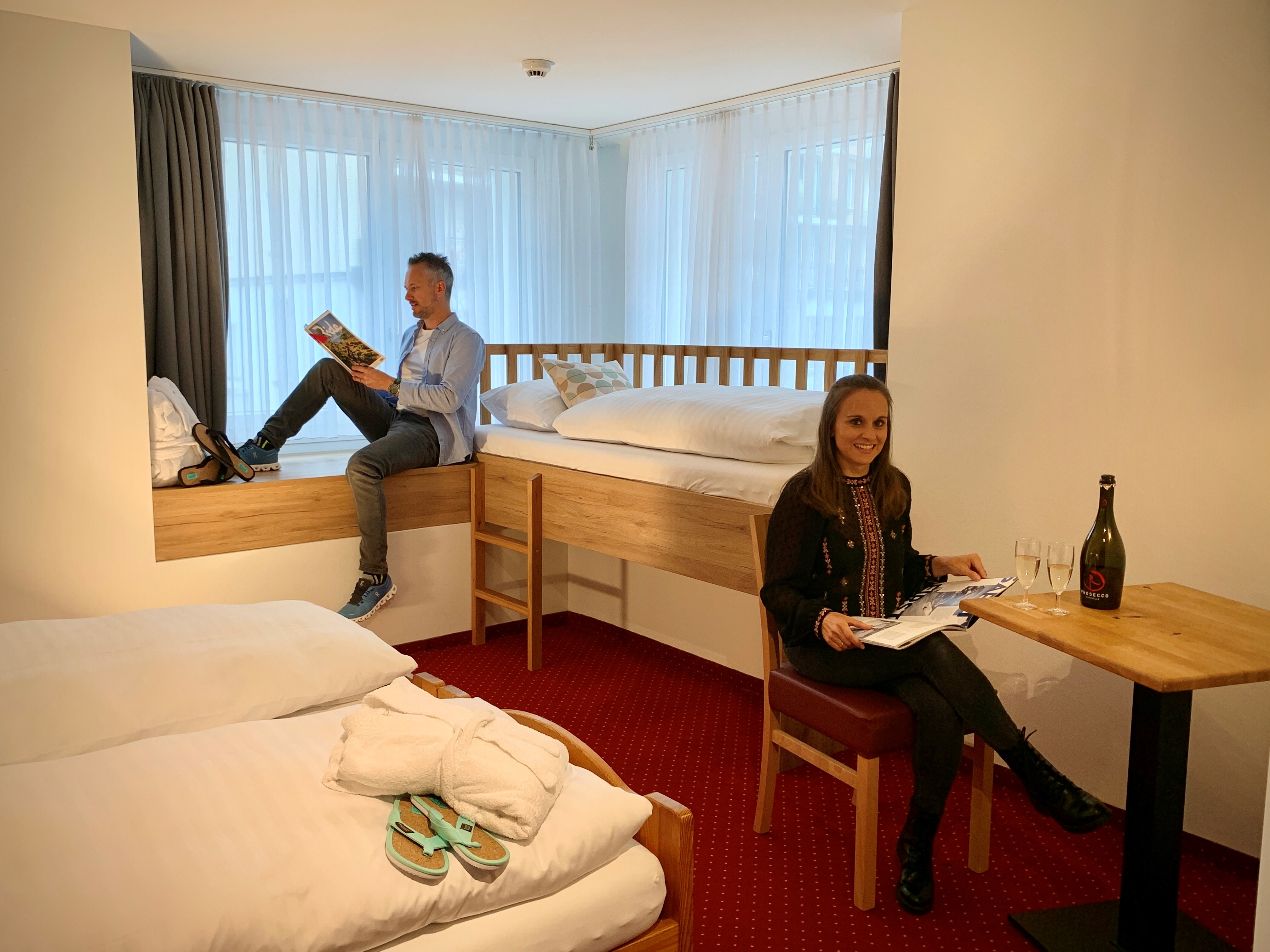 Mountainbikehotel: Dreibettzimmer - Hotel Crystal Engelberg