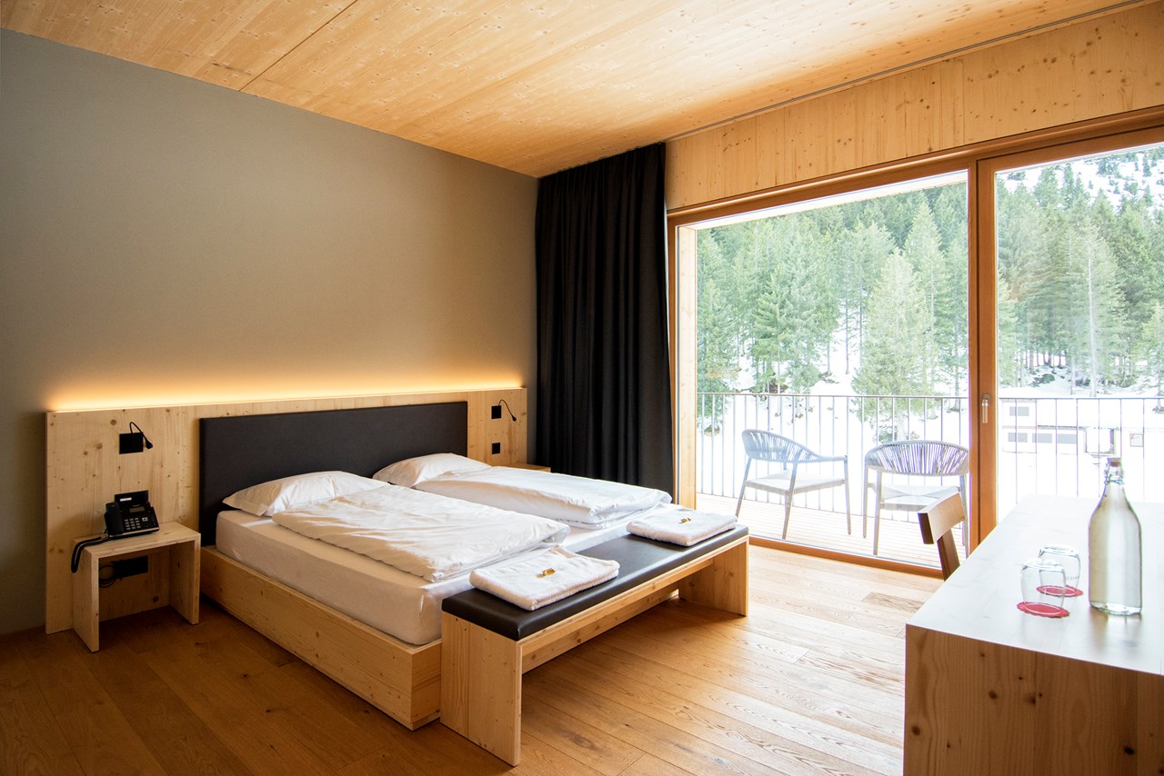 Campra Alpine Lodge & Spa Zimmerkategorien Komfort Doppelzimmer