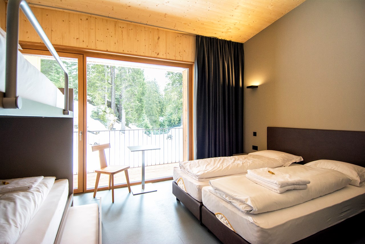 Campra Alpine Lodge & Spa Zimmerkategorien Vierbettzimmer
