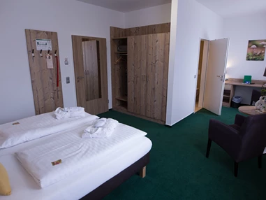 Mountainbikehotel: Doppelzimmer - BSW Erlebnishotel Festenburg