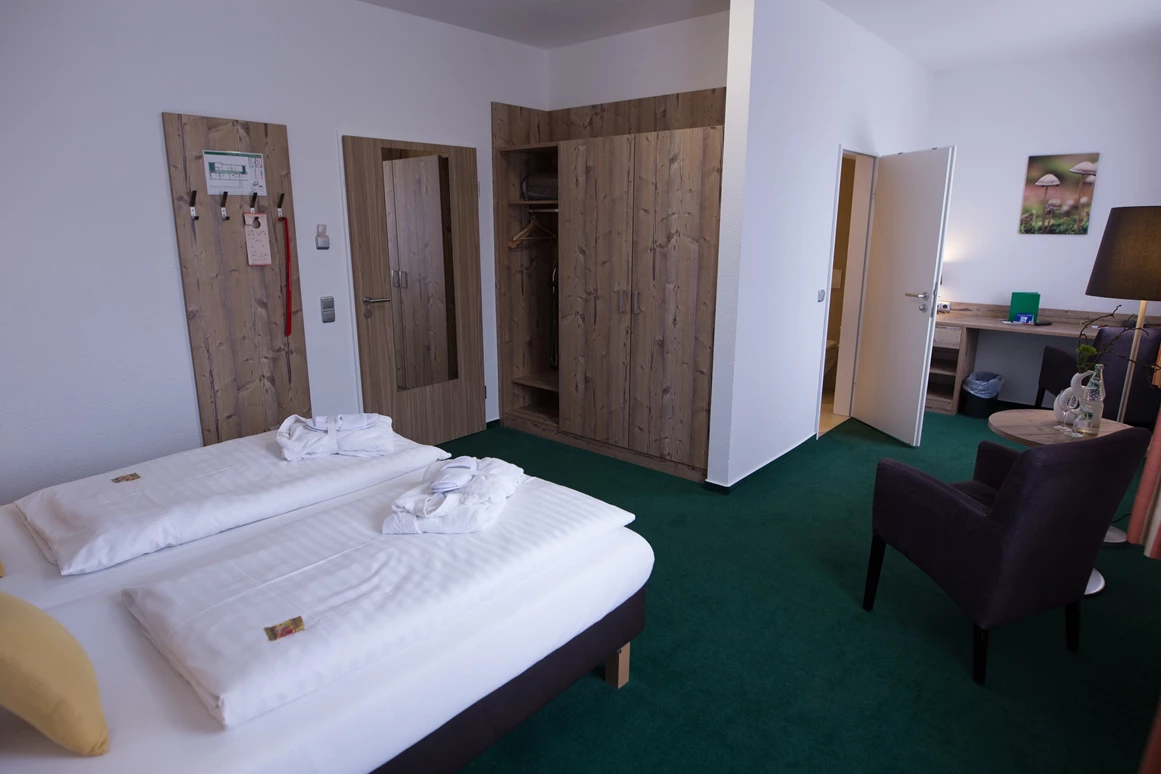 Mountainbikehotel: Doppelzimmer - BSW Erlebnishotel Festenburg