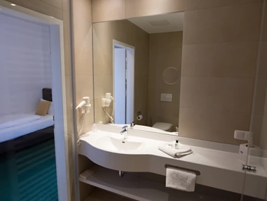 Mountainbikehotel: Bad Einzelzimmer - BSW Erlebnishotel Festenburg