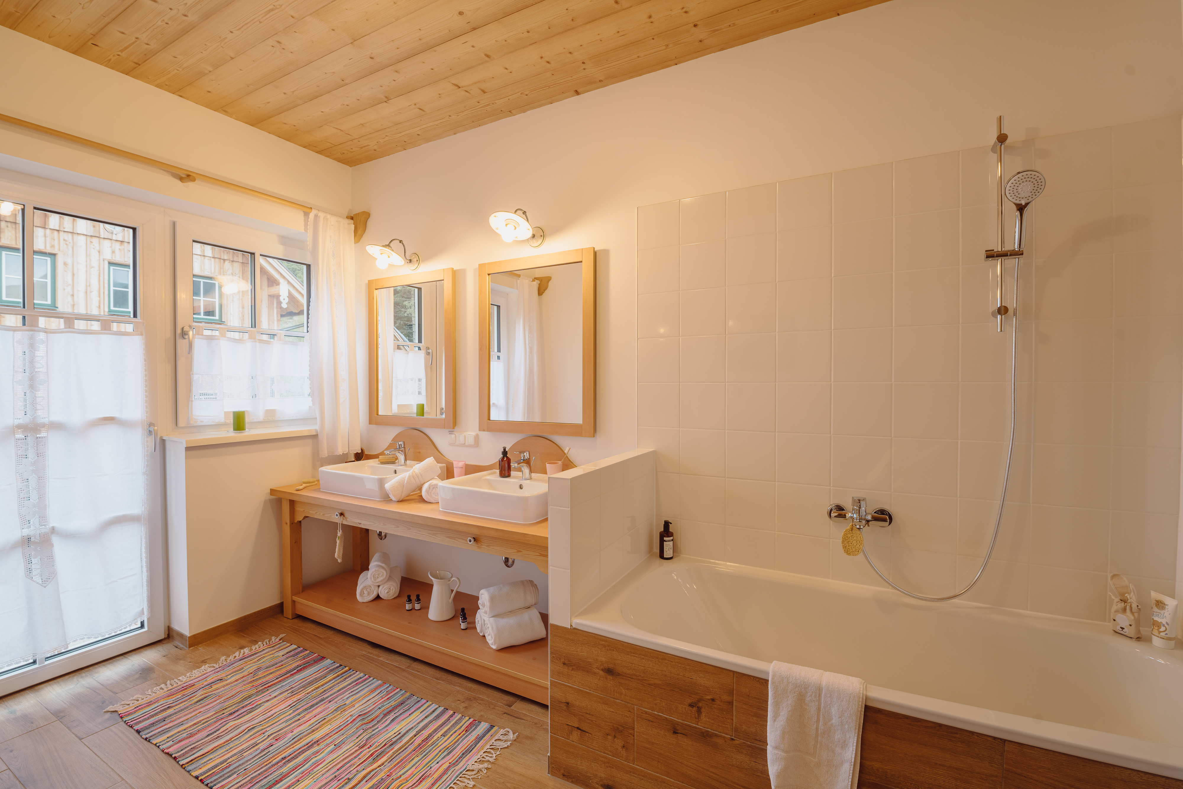 Mountainbikehotel: Badezimmer im Haus Grundlsee - Narzissendorf Zloam - Grundlsee