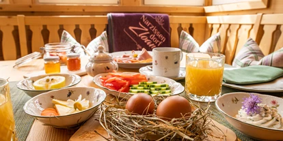 Mountainbike Urlaub - Umgebungsschwerpunkt: See - Frühstücksbox im Narzissendorf Zloam - Narzissendorf Zloam - Grundlsee