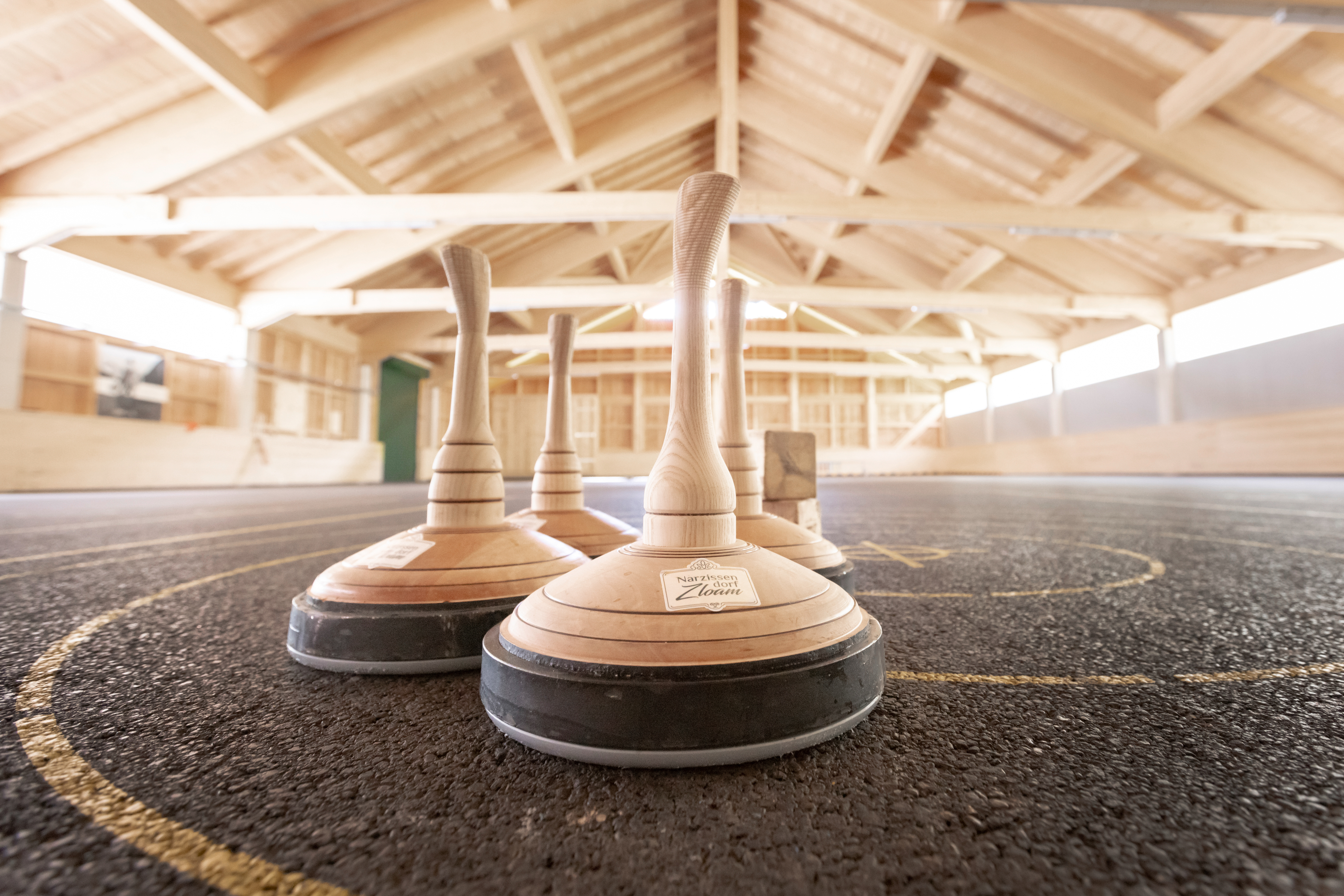 Mountainbikehotel: Asphaltstockschießen in der Freizeithalle im Narzissendorf Zloam - Narzissendorf Zloam - Grundlsee