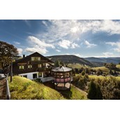 Mountainbike Urlaub: Hotel Sonnenalm Todtnauberg Hochschwarzwald 
Blick nach Süd-Osten - Panorama Lodge Sonnenalm Hochschwarzwald
