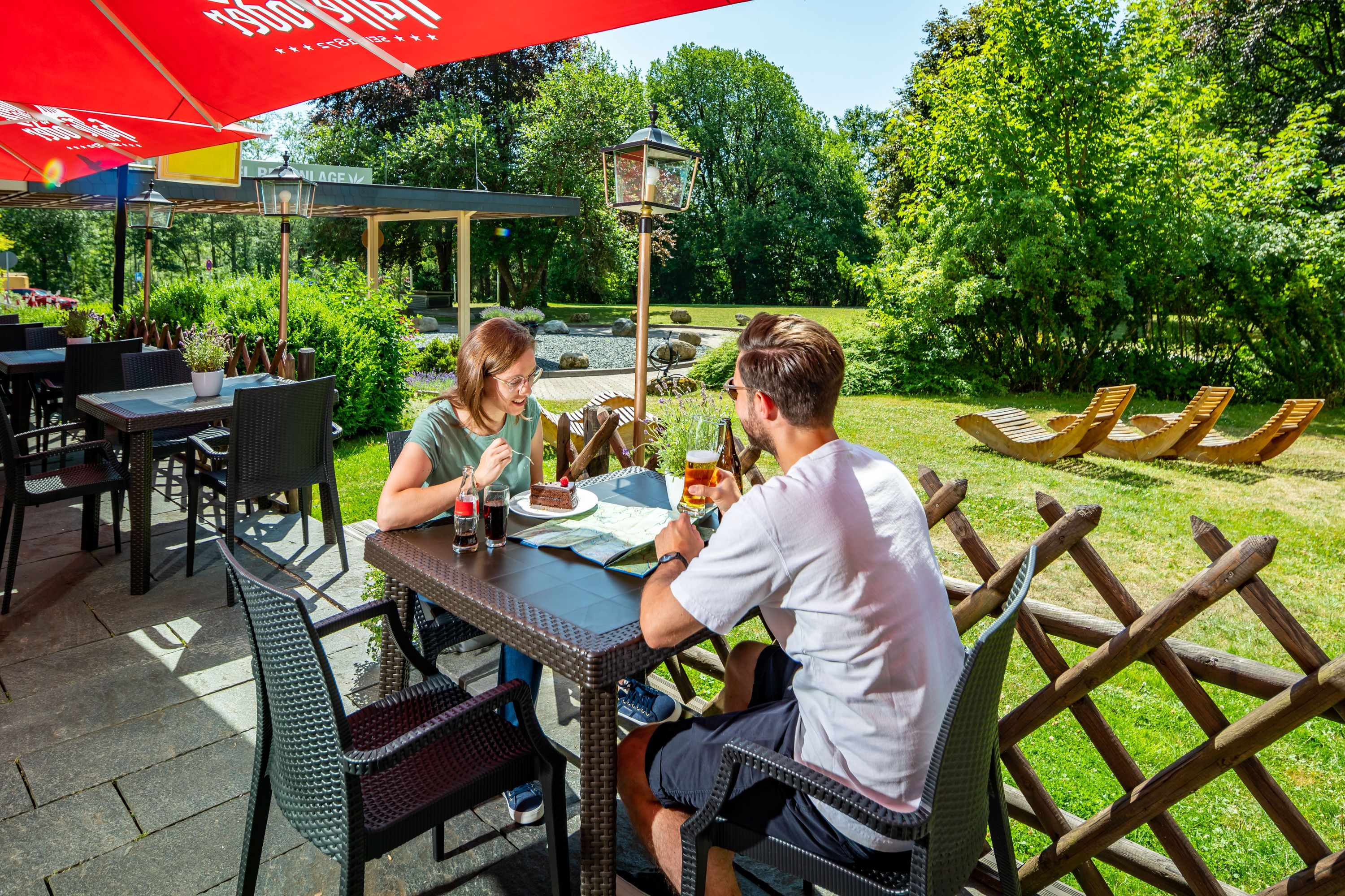 Mountainbikehotel: Biergarten - AHORN Harz Hotel Braunlage