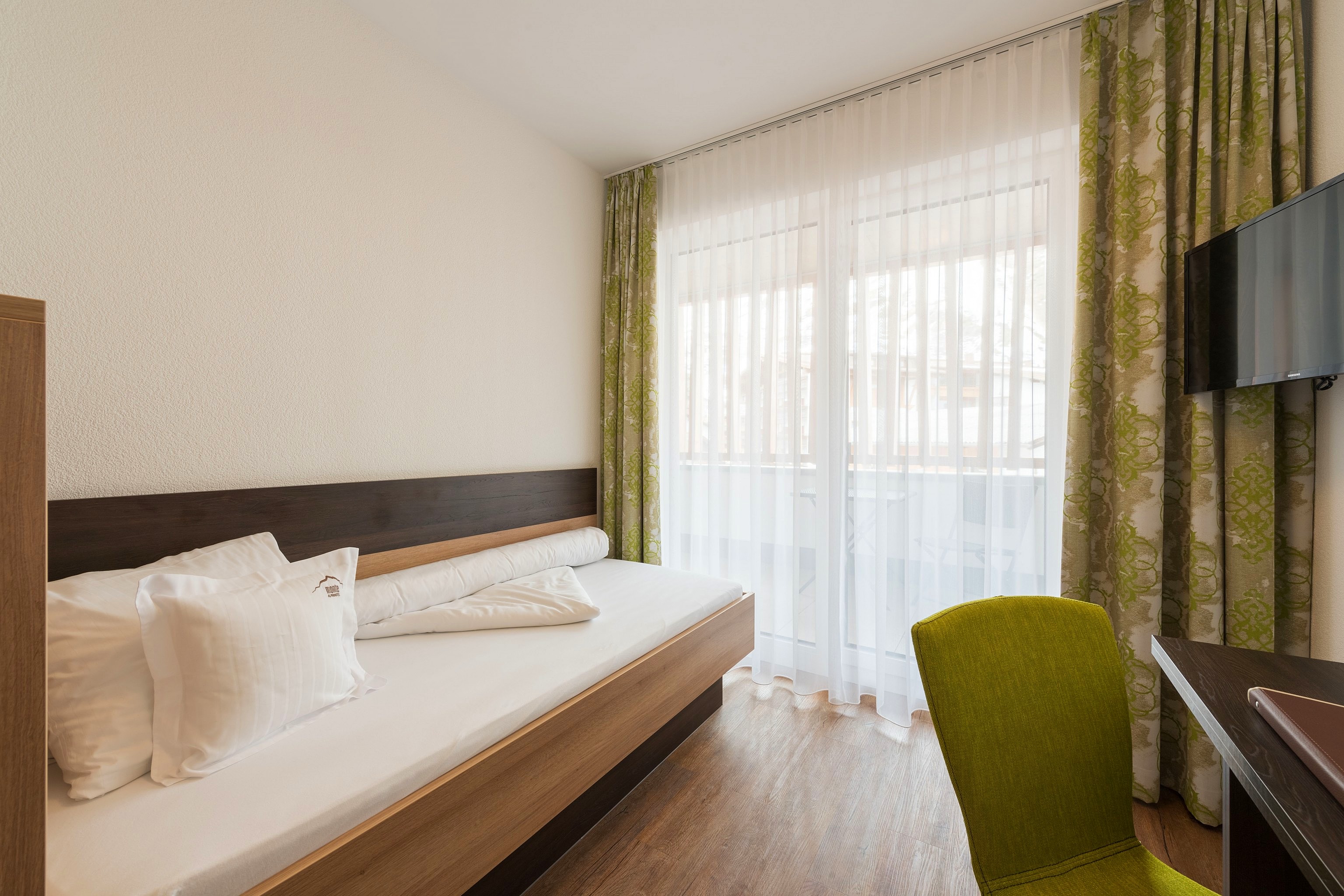 Mountainbikehotel: Einzelzimmer Jamspitze - Alpinhotel Monte