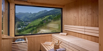 Mountainbike Urlaub - MTB-Region: AT - Saalbach - Sauna auf der Dachterrasse mit Ausblick - Mei.Berg