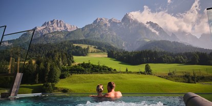 Mountainbike Urlaub - Pools: Außenpool beheizt - Hotel Salzburger Hof Leogang