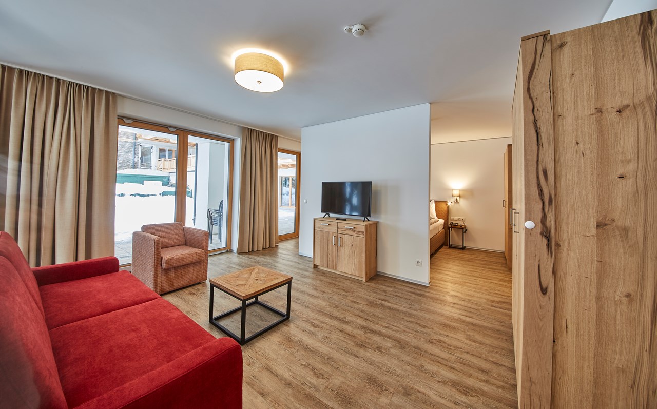 AlpenParks Hotel & Apartment Sonnleiten Saalbach Zimmerkategorien Apartment Studio Alpine ca. 46m² für 2-4 Personen