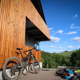 Mountainbikehotel: Terrasse, Zimmer #6 - Harz-BnB Werkmeister