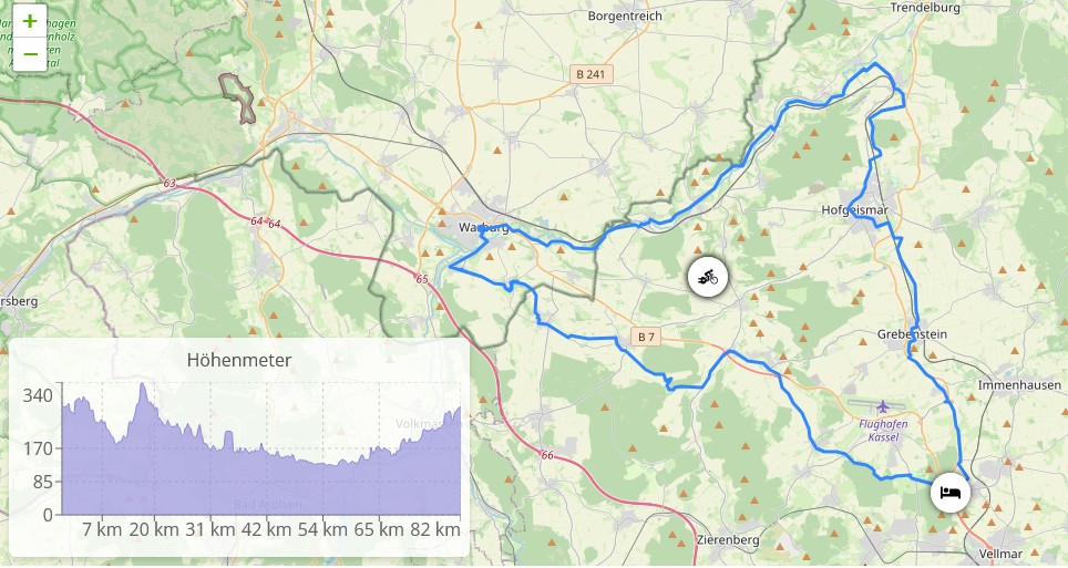 Waldhotel Schäferberg Touren Übersicht Entlang der Diemel