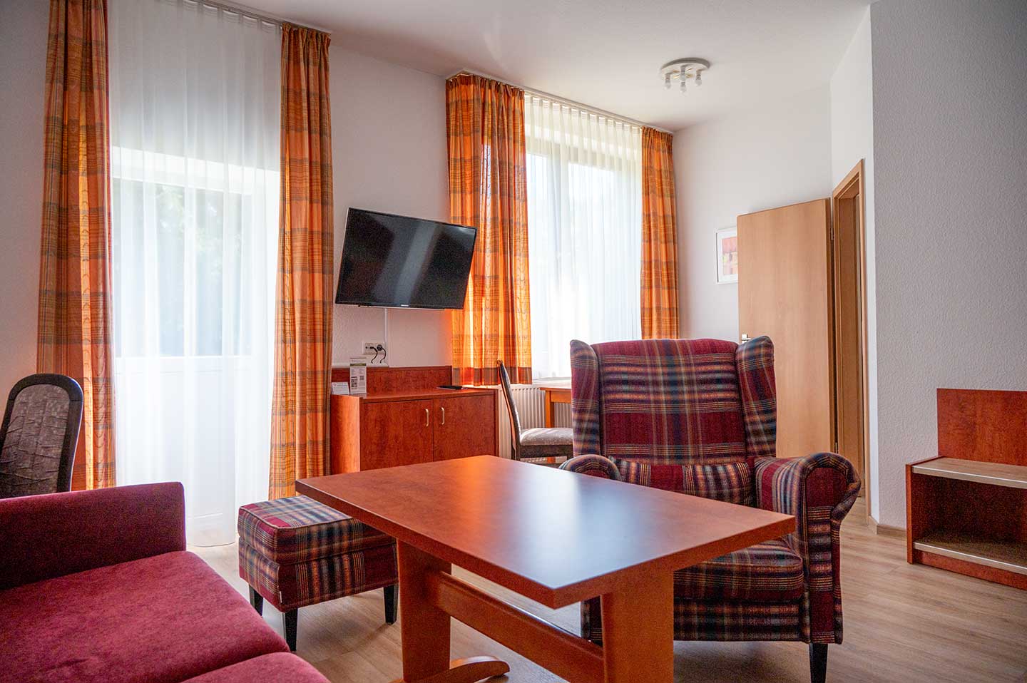 Waldhotel Schäferberg Zimmerkategorien Ferienwohnung 1-2 Personen im Gästehaus Waldeslust 