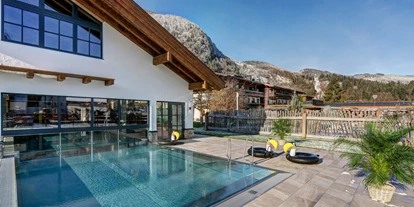 Mountainbike Urlaub - Ellmau - Thermal-Wasserwelt: Außenpool - Familien und Vitalhotel Mühlpointhof ***S