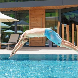 Mountainbikehotel: Pool, auch im Sommer beheizt. - Rosentalerhof Hotel & Appartements