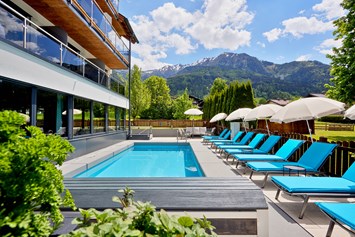 Mountainbikehotel: Poolbereich - Hotel Sonnblick