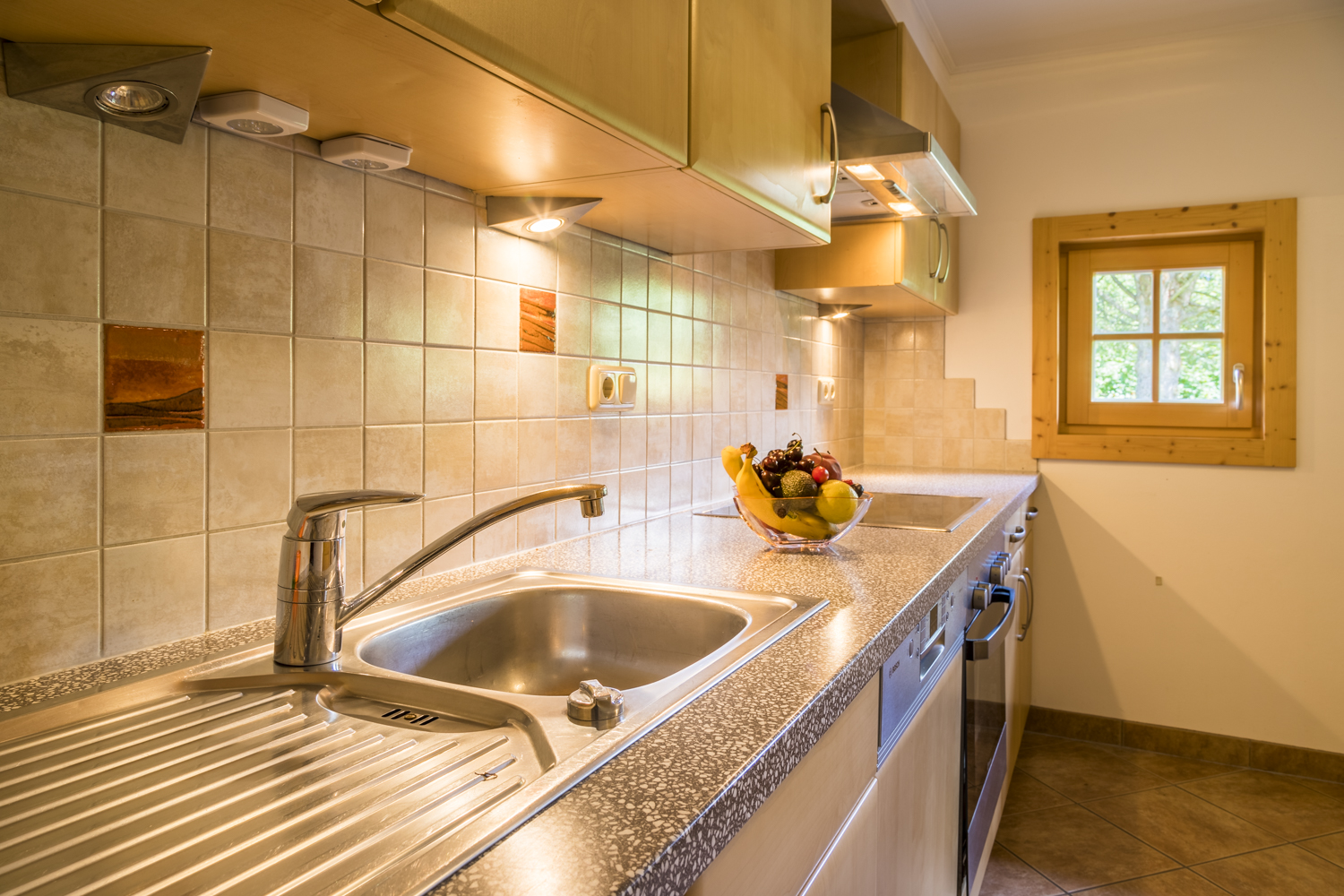 Mountainbikehotel: Küche Chalet Bascht - Chalets Marolden