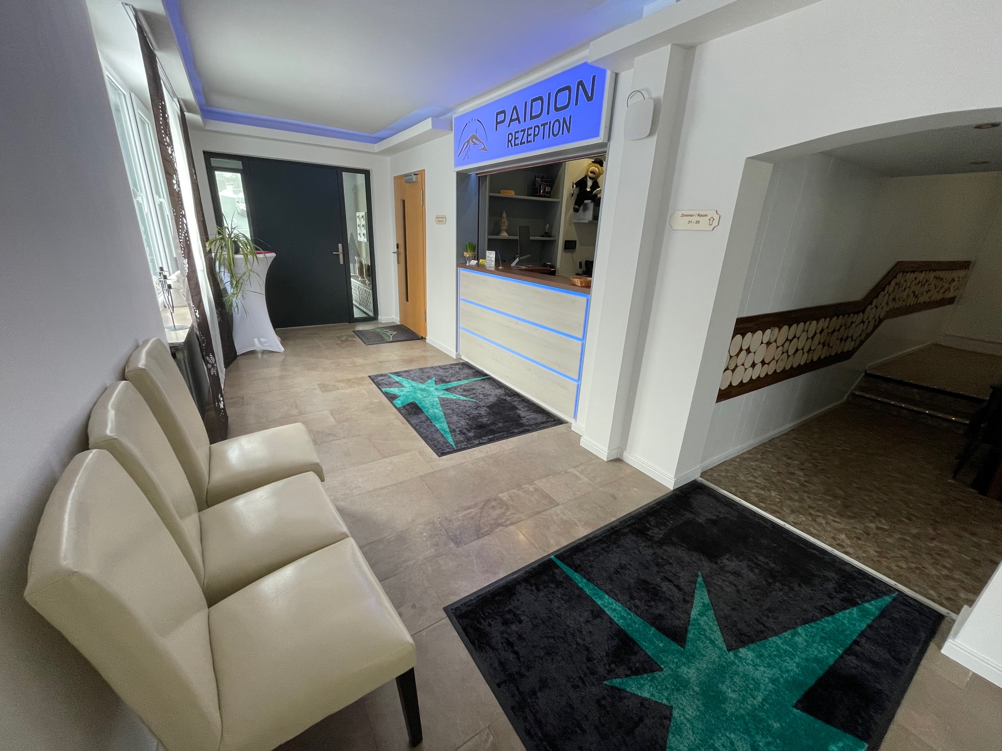 Mountainbikehotel: Rezeption - Hotel Paidion