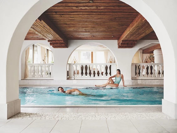 Mountainbikehotel: Wellnessbereich - Burg Hotel Oberlech
