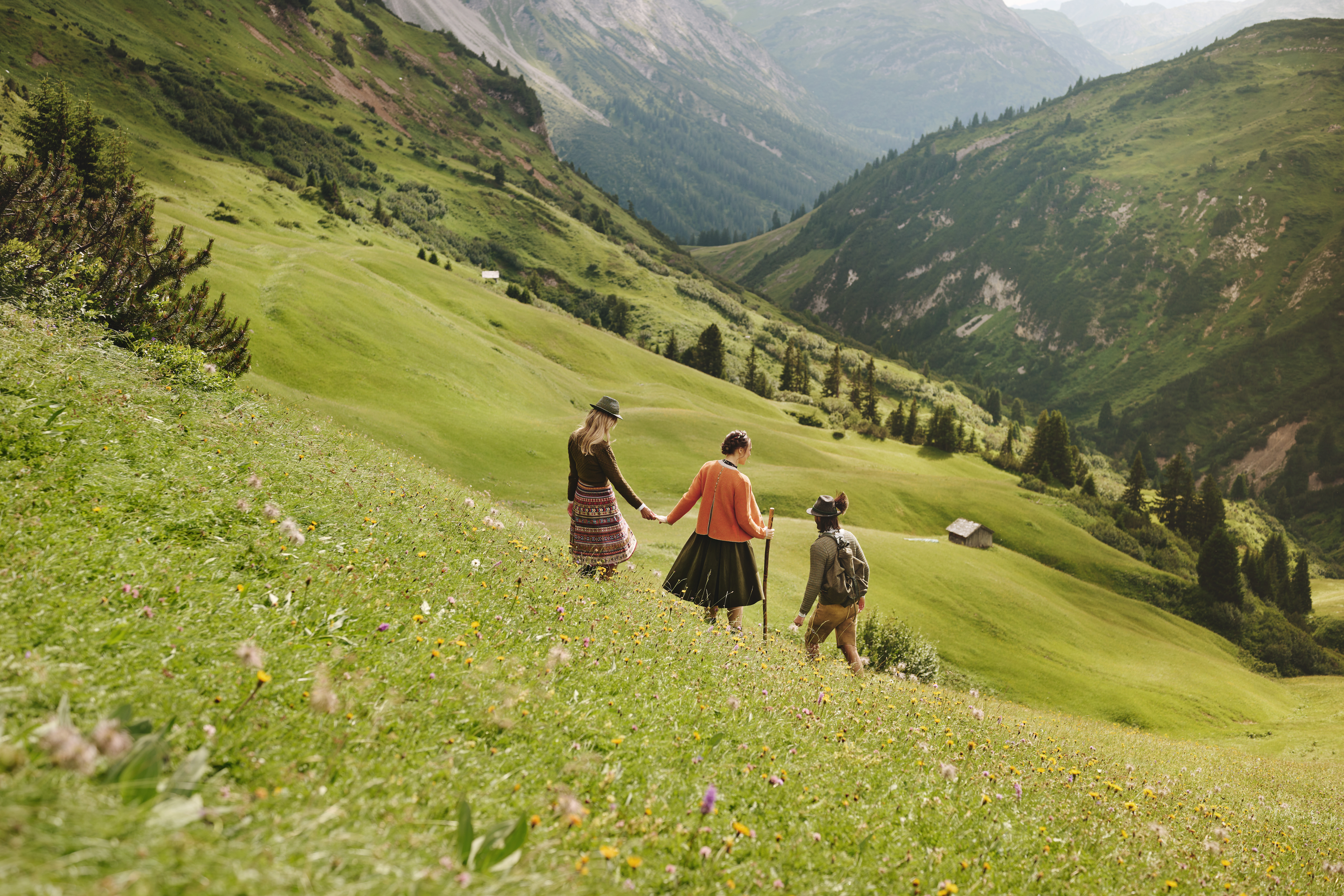 Mountainbikehotel: Landschaft um das Burg Hotel  - Burg Hotel Oberlech