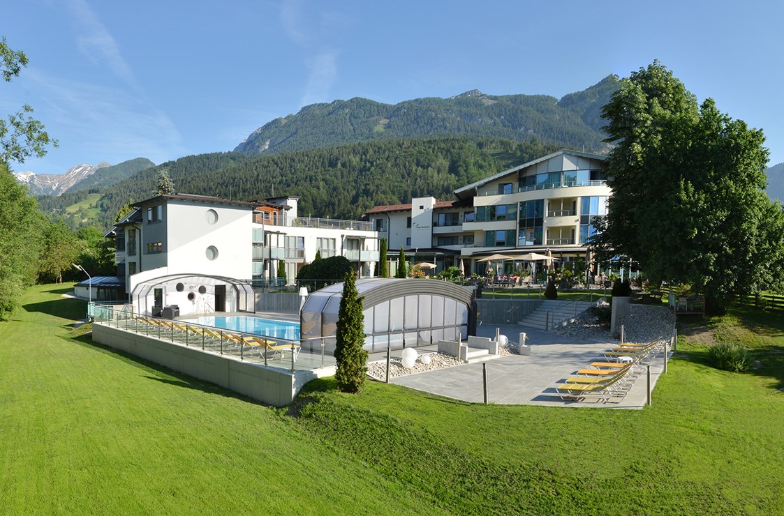 Mountainbikehotel: Hotel mit Gartenansicht - Hotel Hartweger
